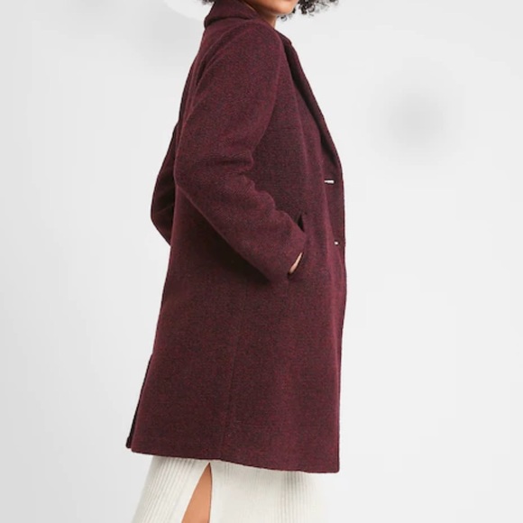 Halston Heritage Jackets & Blazers - HALSTON Wool Blend Tweed Trench Coat / overcoat